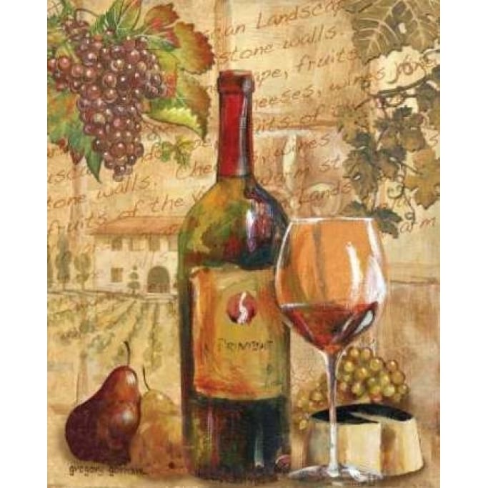 Wine Collage I Poster Print by Gregory Gorham-VARPDXGOR273 Image 2