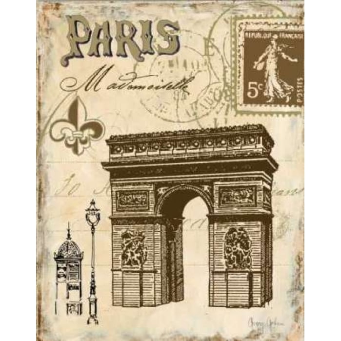 Paris Collage II Poster Print by Gregory Gorham-VARPDXGOR310 Image 1