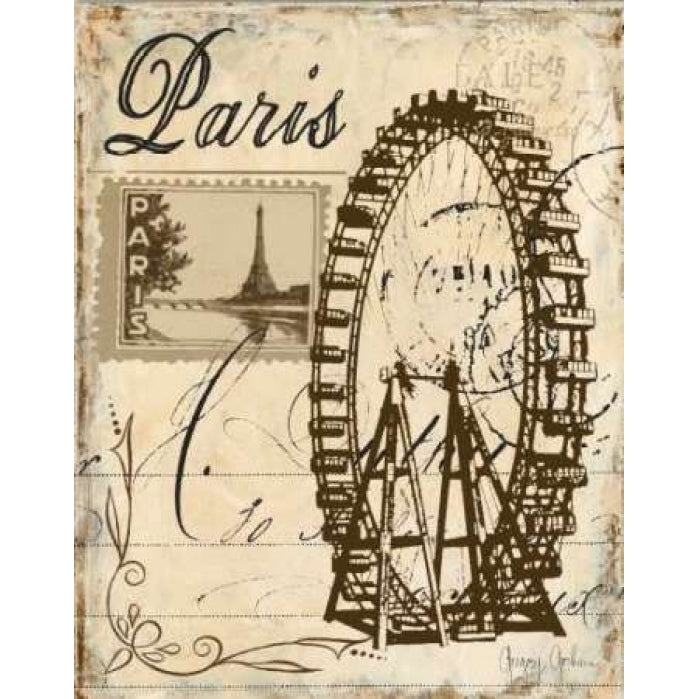 Paris Collage III Poster Print by Gregory Gorham-VARPDXGOR311 Image 1