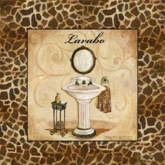 Giraffe Lavabo Poster Print by Gregory Gorham-VARPDXGOR407 Image 2