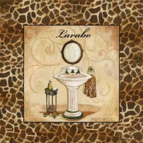 Giraffe Lavabo Poster Print by Gregory Gorham-VARPDXGOR407 Image 1