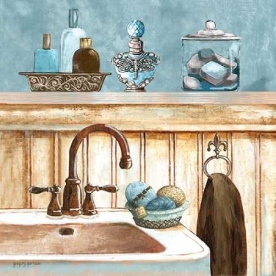 Blue Bath II Poster Print by Gregory Gorham-VARPDXGOR429 Image 1