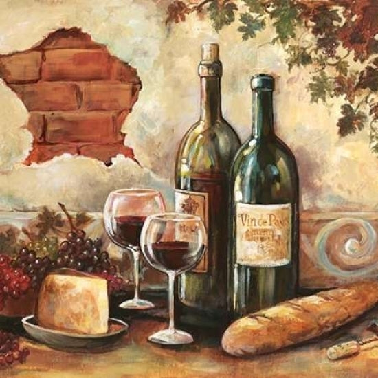 Bountiful Wine Sq II Poster Print by Gregory Gorham-VARPDXGOR459 Image 1