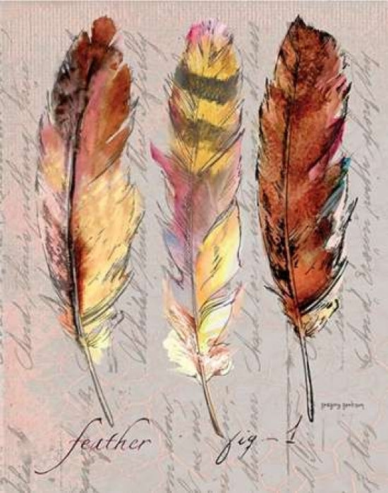 Three Feathers I Poster Print by Gregory Gorham-VARPDXGOR548 Image 1