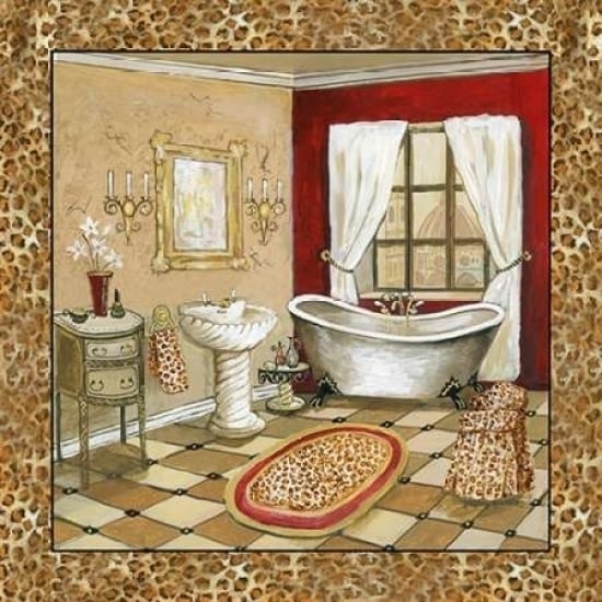 Leopard Florentine Bath II Poster Print by Gregory Gorham-VARPDXGOR569 Image 2