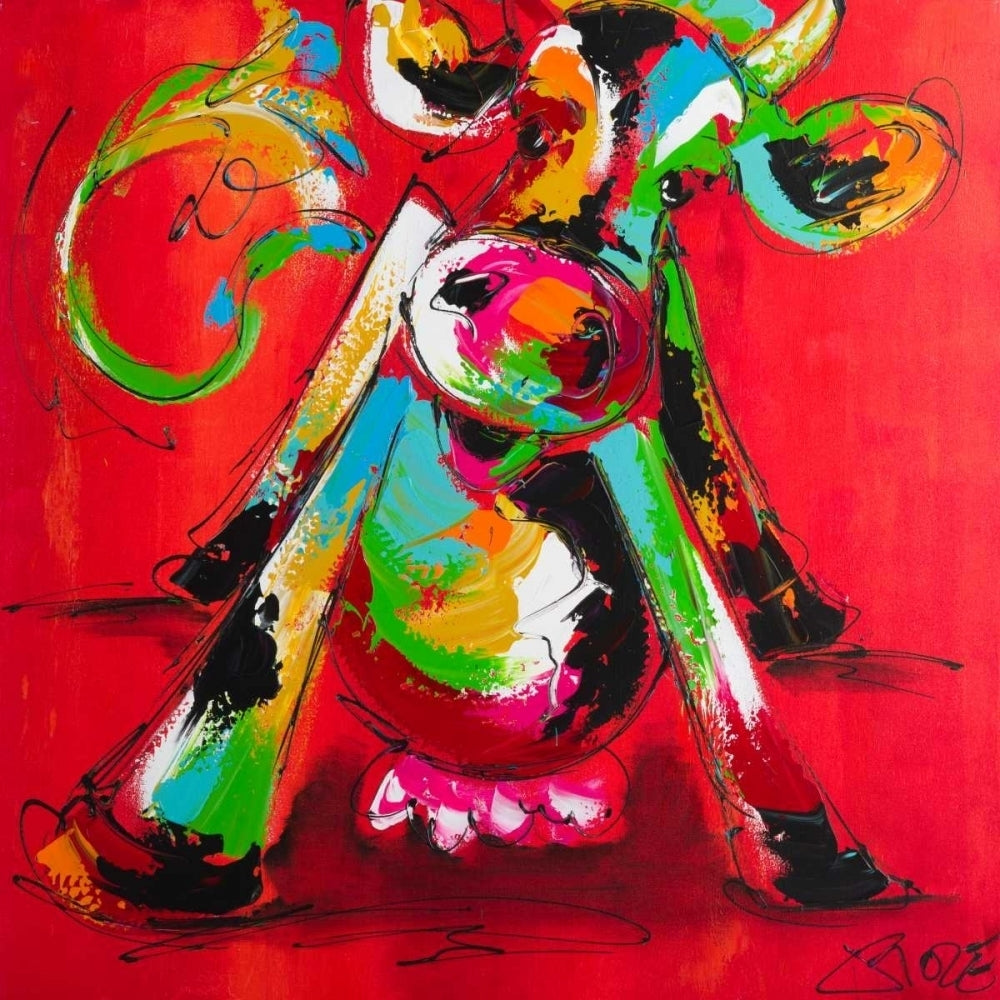 Disco cow II Poster Print by Art Fiore-VARPDXGP0522B Image 1