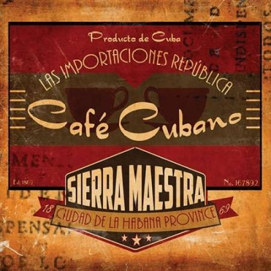 Cafe Cubano Sq. Poster Print by Jason Giacopelli-VARPDXGPL122 Image 1