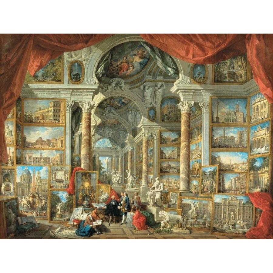 Vedute di Roma moderna Poster Print by Giovanni Paolo Panini-VARPDXGPP110 Image 1