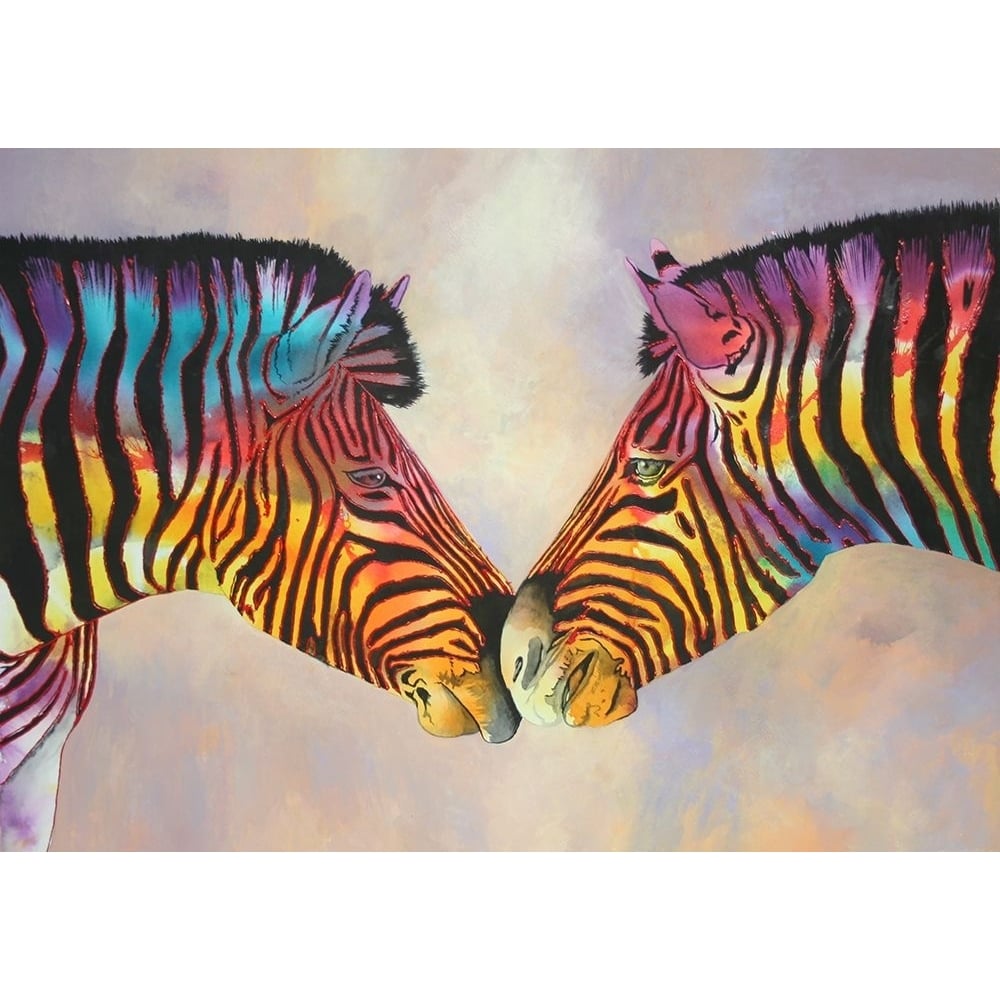 Spectrum Zebras Poster Print - Graeme Stevenson-VARPDXGRASTE228422 Image 1