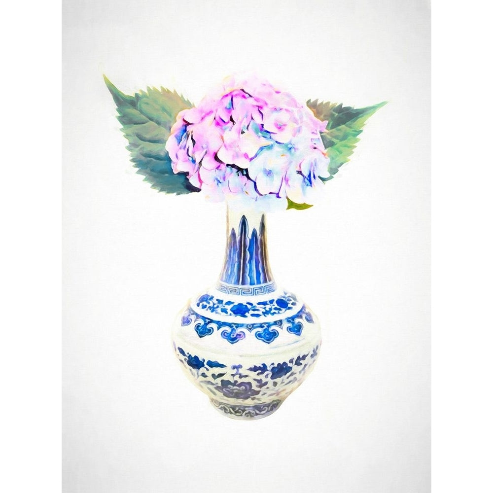 Hydrangea in Chinoiserie Vase Still Life Poster Print - GST-VARPDXGST1612 Image 1