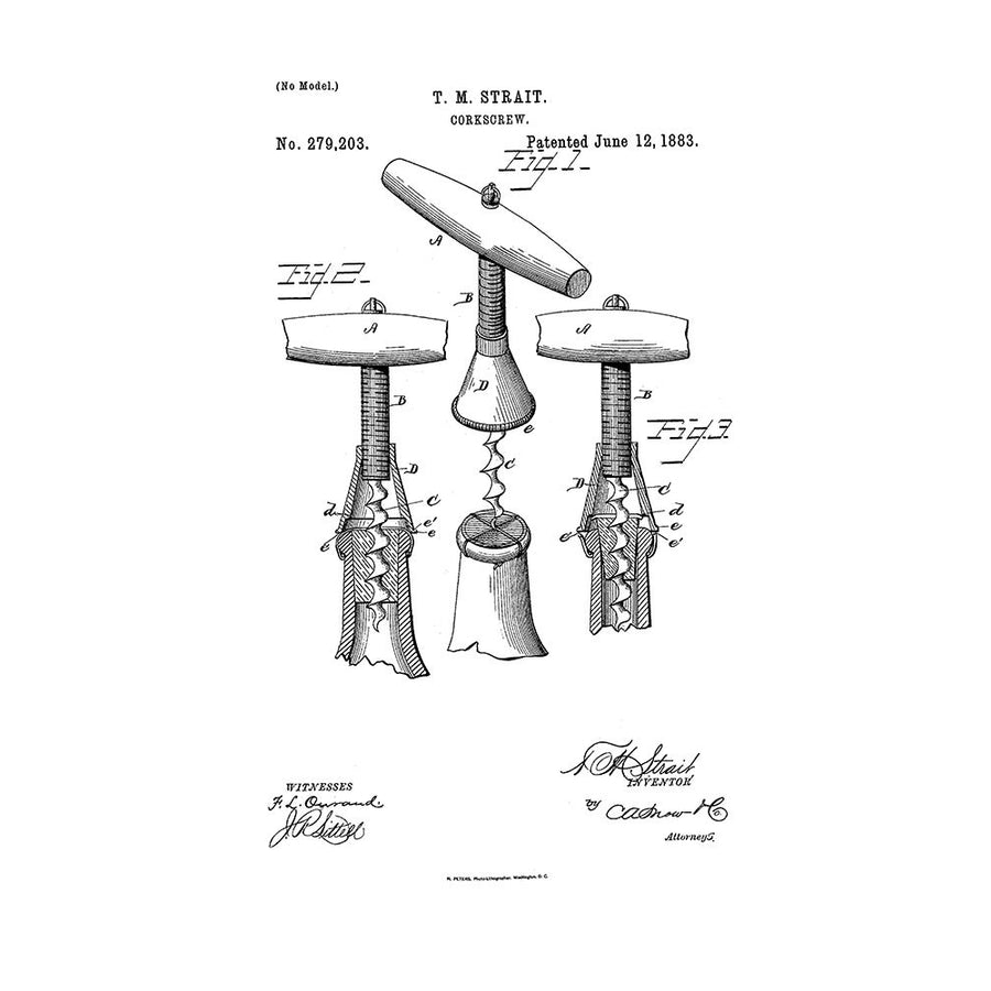 Corkscrew Patent 5 Poster Print - GST-VARPDXGST1667 Image 1