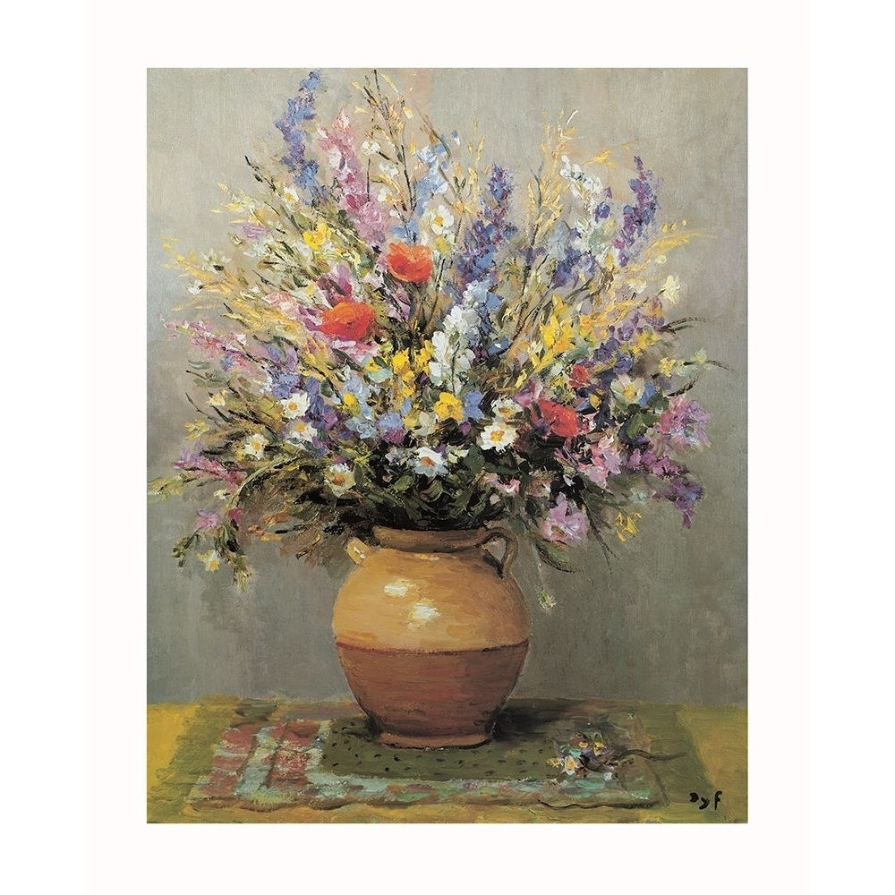 Bouquet dans un vase de gres Poster Print by DYF DYF-VARPDXH2774 Image 1