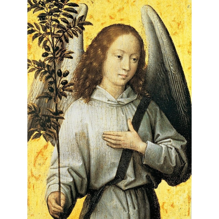 Angelo con ramo dulivo Poster Print - Hans Memling-VARPDXHAM219 Image 1