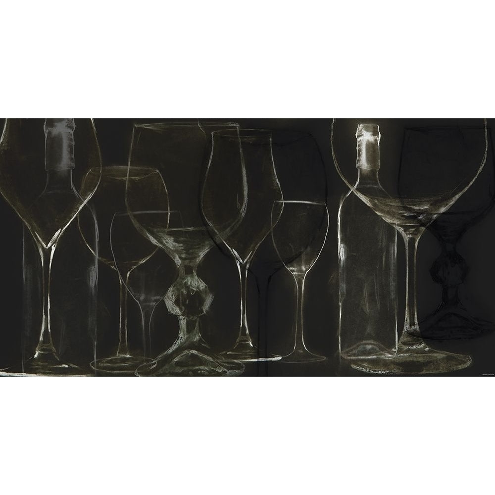 Wine Glasses 1 Poster Print by Sokol-Hohne-VARPDXHAZ98BW Image 1