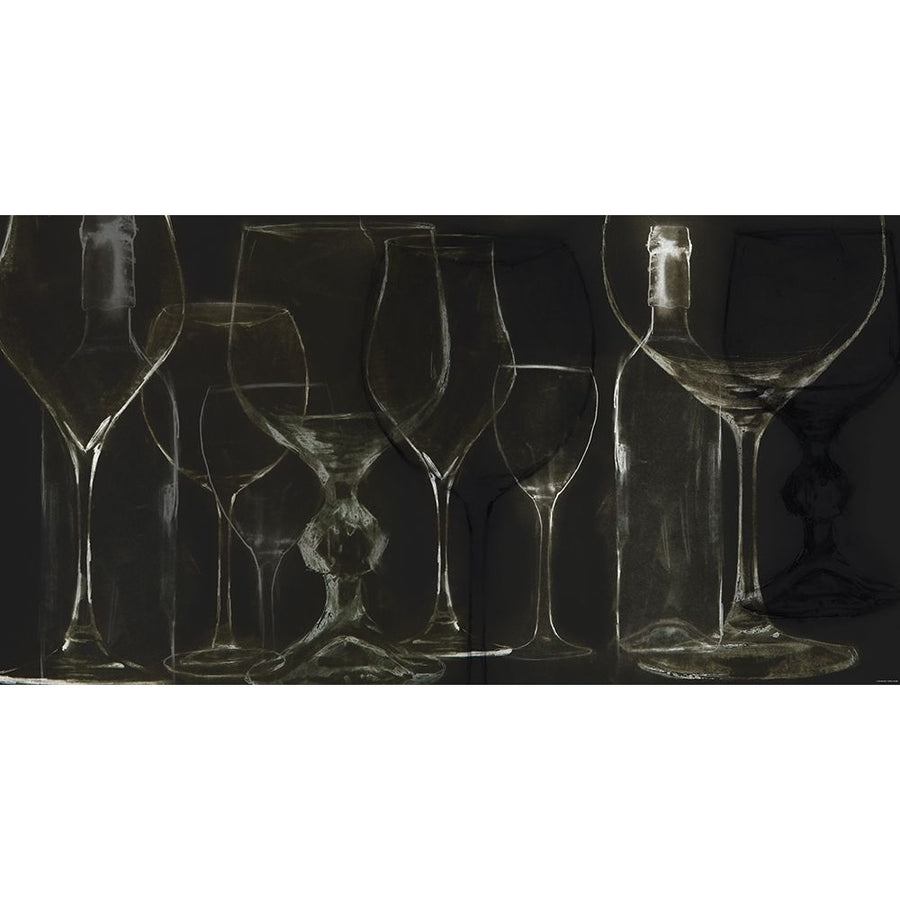 Wine Glasses 1 Poster Print by Sokol-Hohne-VARPDXHAZ98BW Image 1