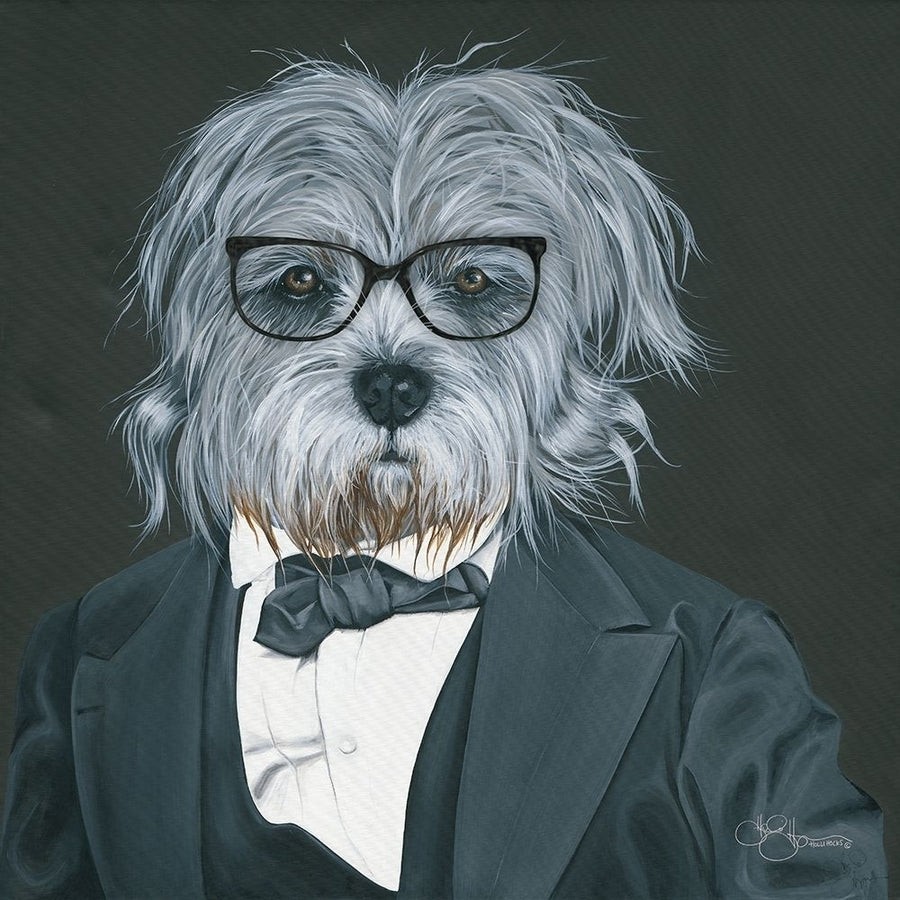 Dog in Suit Poster Print by Hollihocks Art Hollihocks Art-VARPDXHH173 Image 1