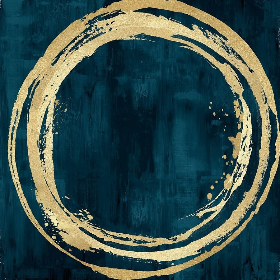 Circle Gold on Teal I by Natalie Harris-VARPDXHN117653 Image 1