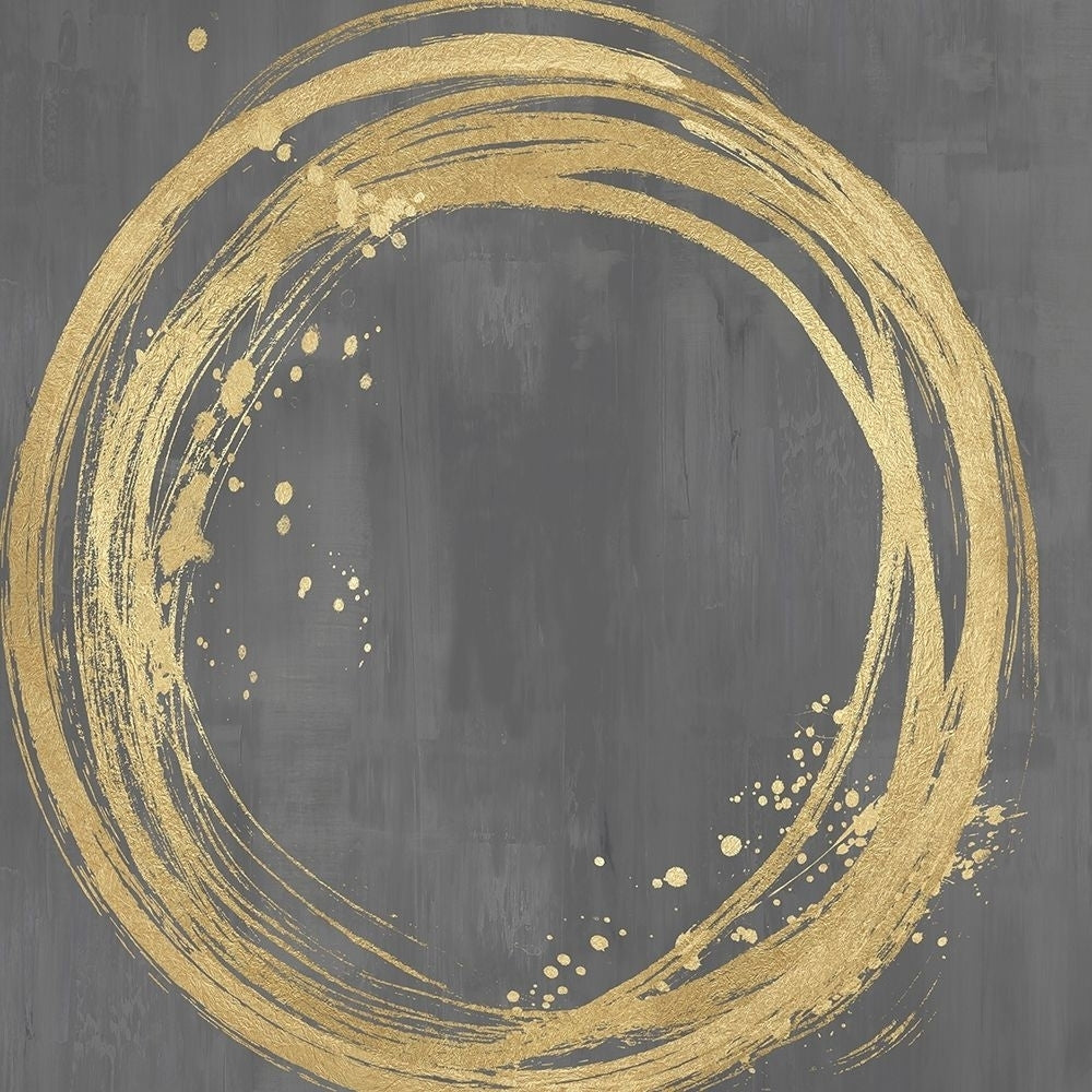 Circle Gold on Gray I by Natalie Harris-VARPDXHN117651 Image 1