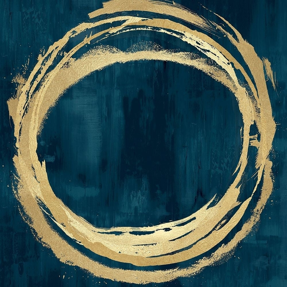 Circle Gold on Teal II by Natalie Harris-VARPDXHN117654 Image 1