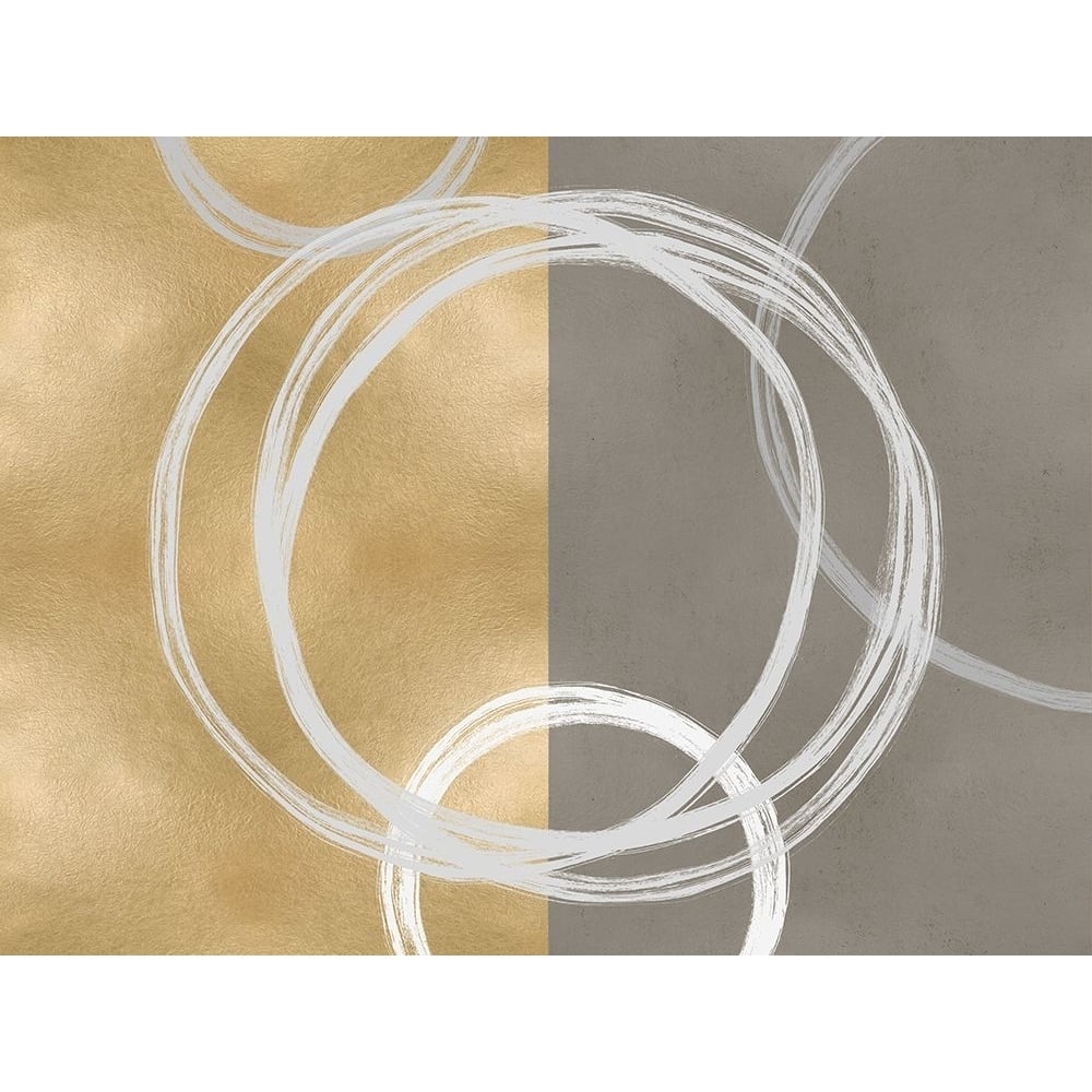 Unity White on Gold I Poster Print - Natalie Harris-VARPDXHN118796 Image 1