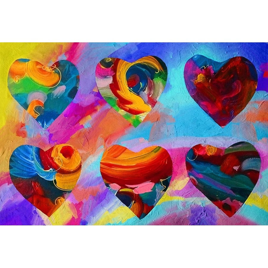 6 hearts Poster Print - Howie Green-VARPDXHOWGRE268873 Image 1