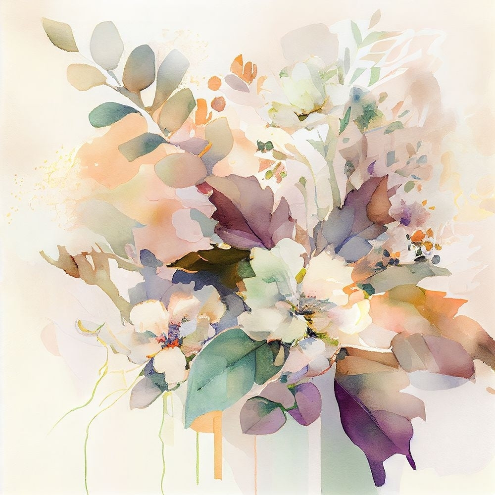 Abstract Florals and Foilage I Poster Print - Leah Mclean-VARPDXHQ006A Image 1