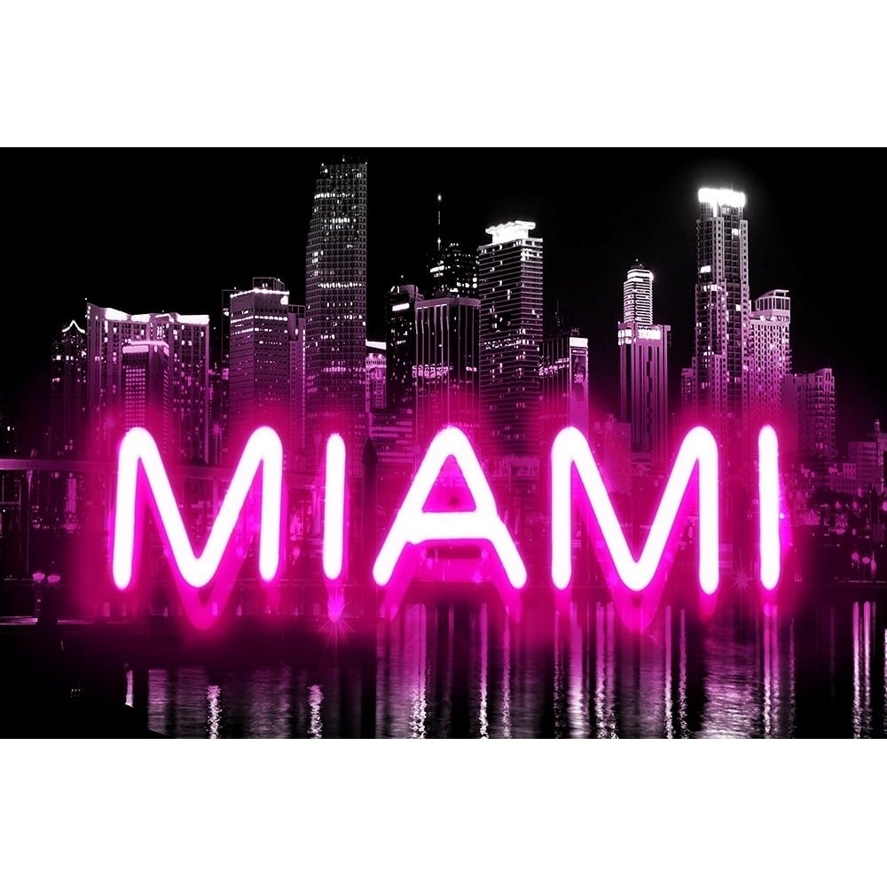 Neon Miami PB Poster Print by Hailey Carr-VARPDXHR116129 Image 1