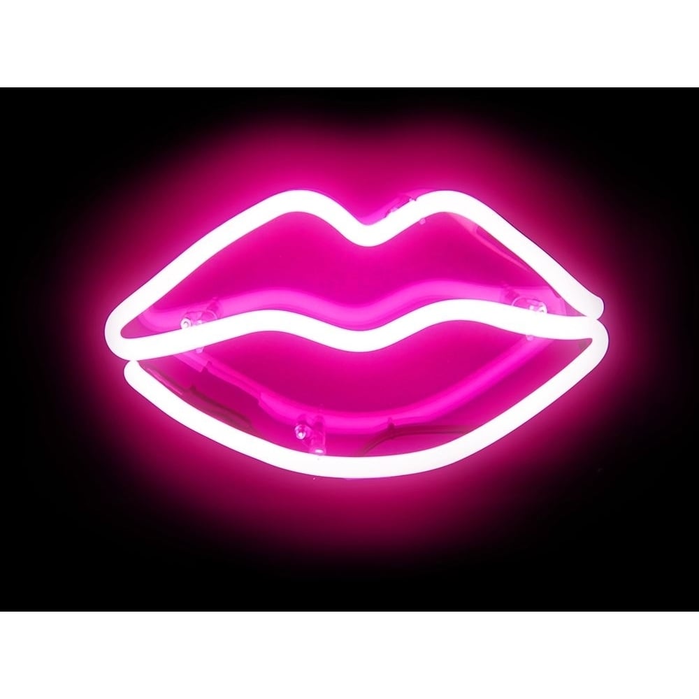 Neon Lips PB Poster Print by Hailey Carr-VARPDXHR116127 Image 1