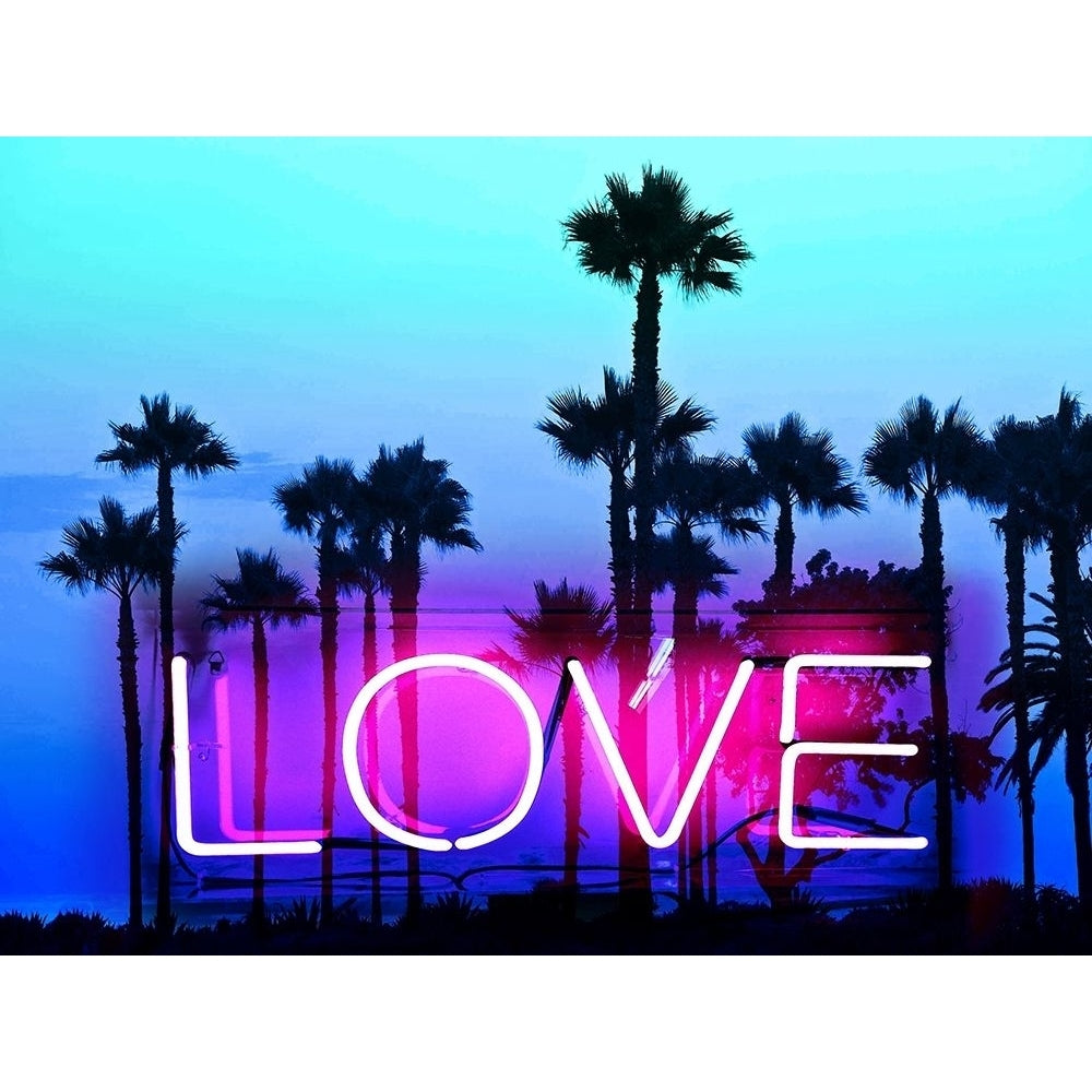 Neon Love Palms PB Poster Print by Hailey Carr-VARPDXHR116136 Image 1