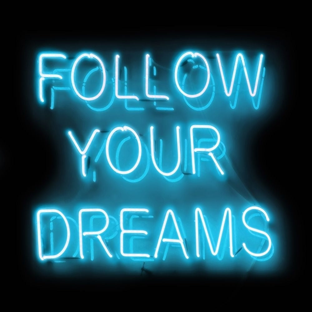 Neon Follow Your Dreams AB Poster Print by Hailey Carr-VARPDXHR116153 Image 1