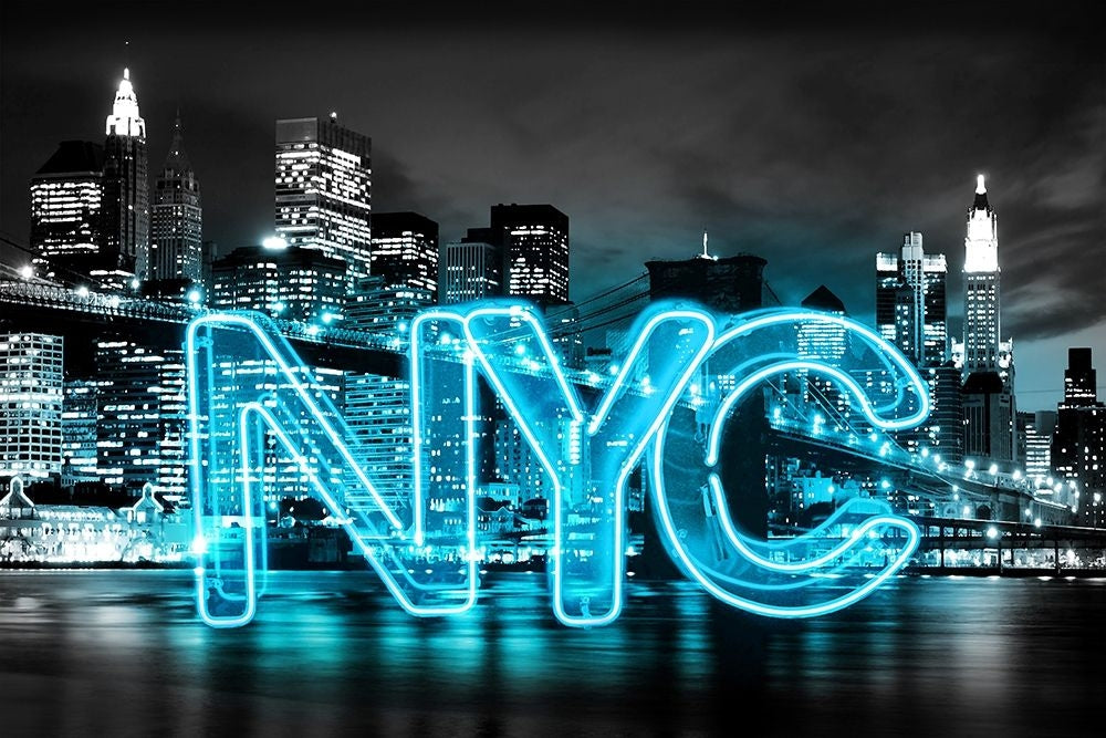 Neon York City AB Poster Print by Hailey Carr-VARPDXHR116169 Image 1