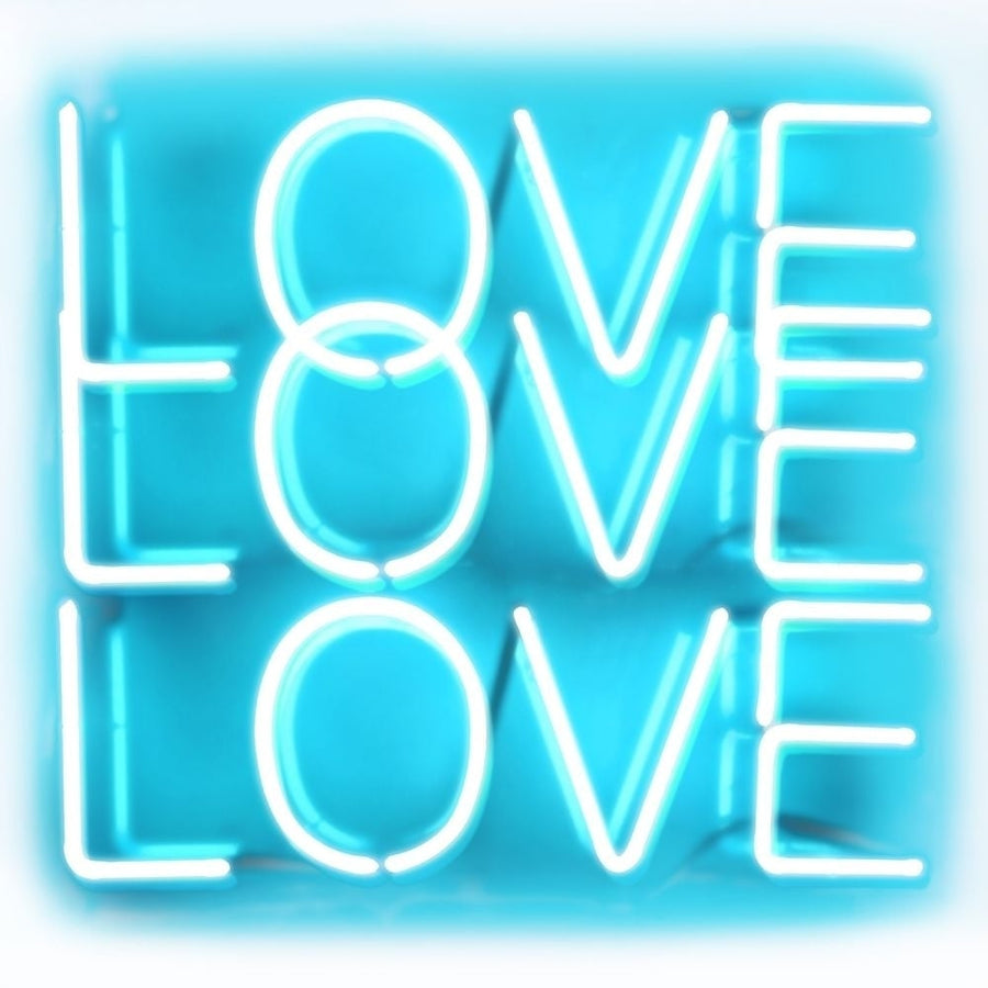 Neon Love Love Love AW Poster Print by Hailey Carr-VARPDXHR116176 Image 1