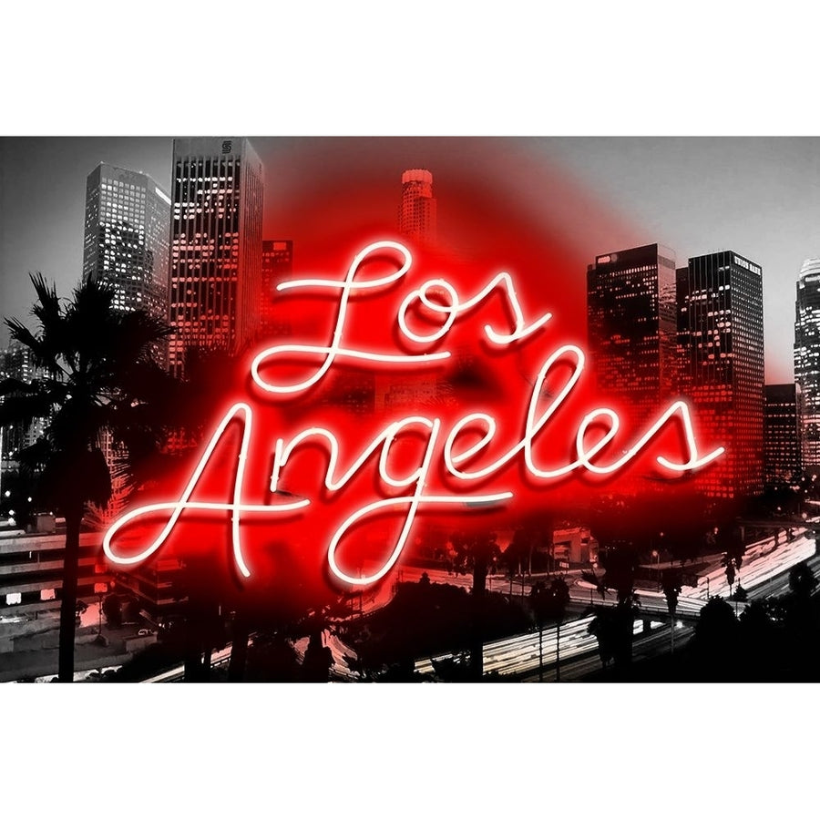 Neon Los Angeles RB Poster Print by Hailey Carr-VARPDXHR116200 Image 1