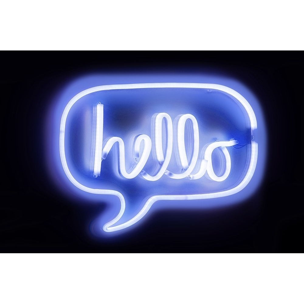 Neon Hello BB Poster Print by Hailey Carr-VARPDXHR116215 Image 1