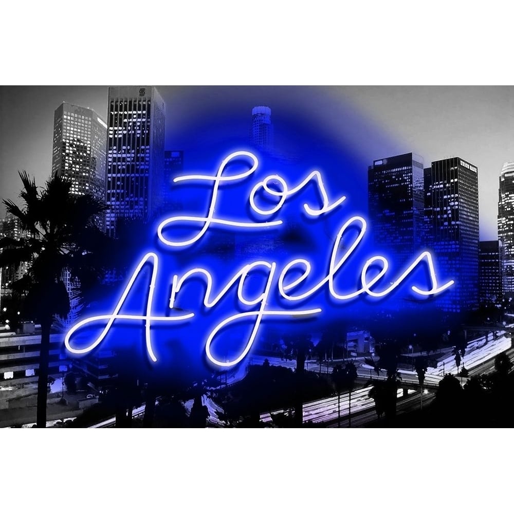 Neon Los Angeles BB Poster Print by Hailey Carr-VARPDXHR116221 Image 1