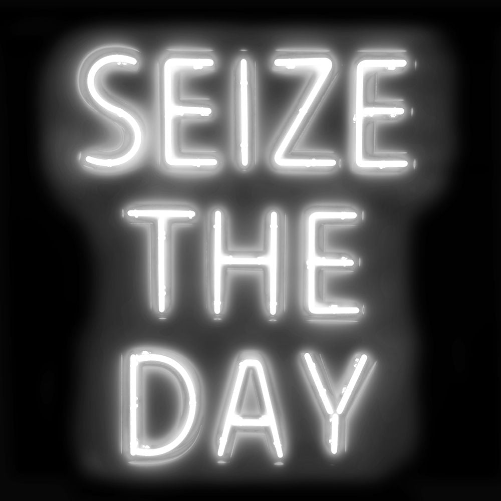 Neon Seize The Day WB Poster Print by Hailey Carr-VARPDXHR116234 Image 1