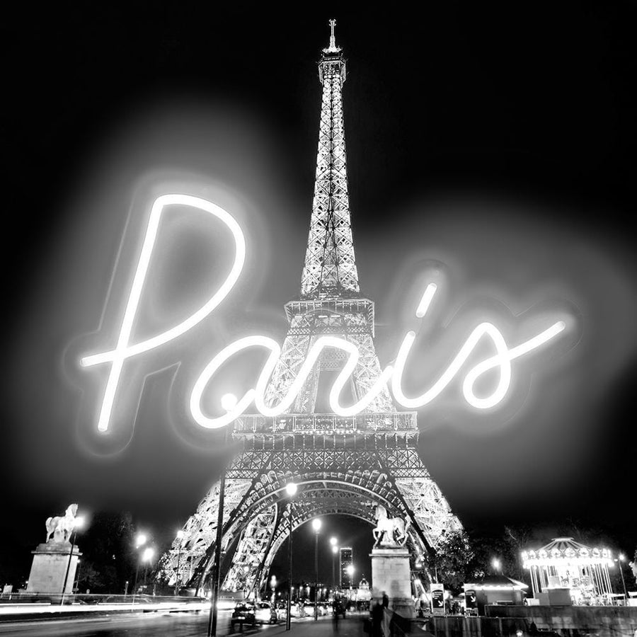 Neon Paris WB Poster Print by Hailey Carr-VARPDXHR116243 Image 1