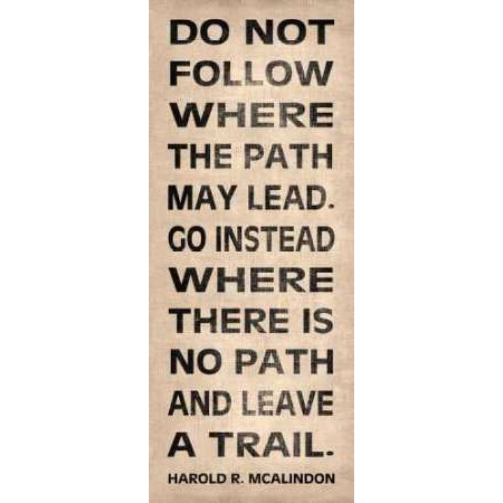 Leave a Trail Poster Print by N Harbick-VARPDXHRB086 Image 1