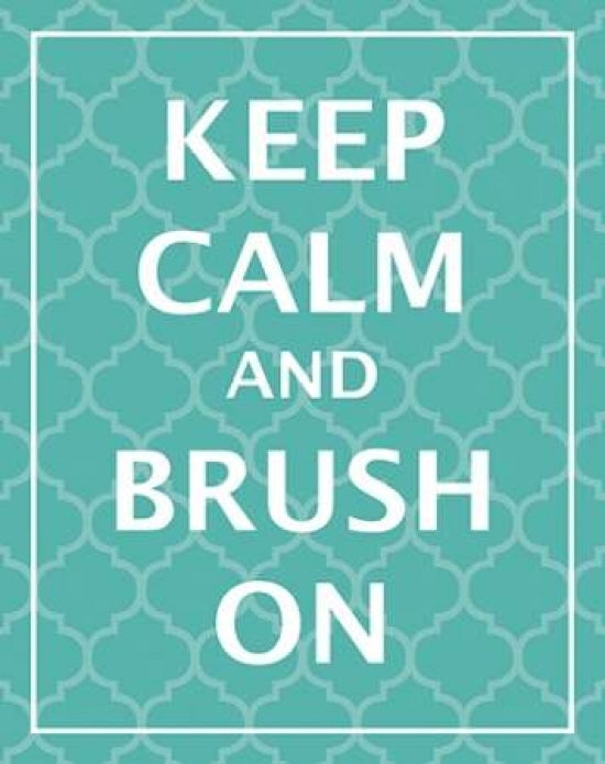 Keep Calm and Brush Poster Print by N Harbick-VARPDXHRB140 Image 2