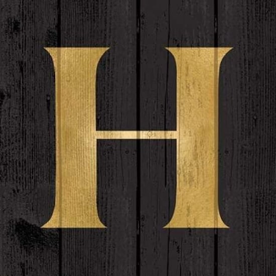 Gold Alphabet H Poster Print by N. Harbick-VARPDXHRB352 Image 1