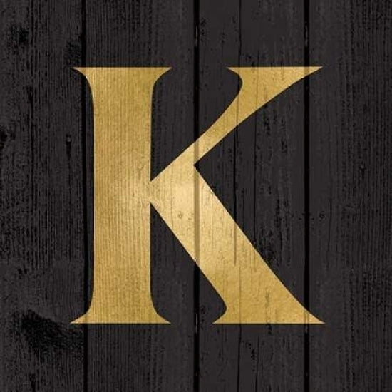 Gold Alphabet K Poster Print by N. Harbick-VARPDXHRB355 Image 2