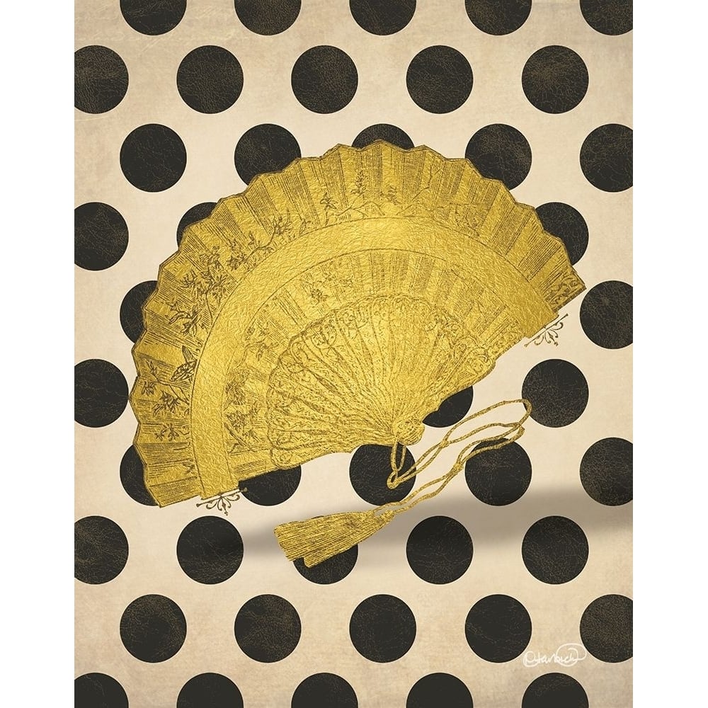 Vintage Gold Fan Poster Print by N. Harbick-VARPDXHRB443 Image 1