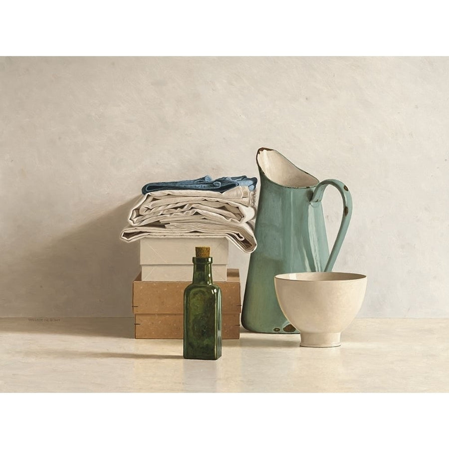 Two Boxes-Cloths-Bottle-Jug and Bowl by Willem de Bont-VARPDXIG4572 Image 1