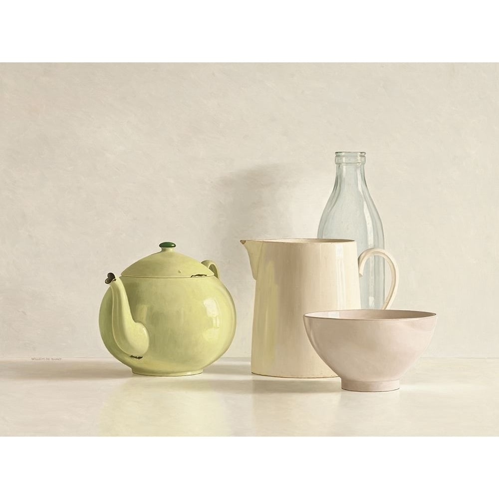 Yellow Teapot-Bottle-Bowl and Jug by Willem de Bont-VARPDXIG4569 Image 1