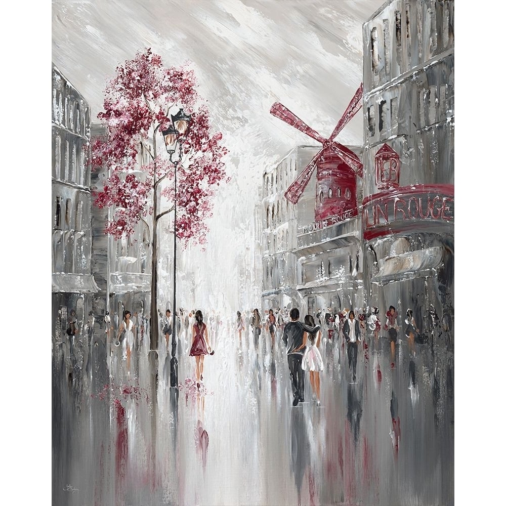 Moulin Rouge Streetscape Poster Print - Isabella Karolewicz-VARPDXIKS103 Image 1