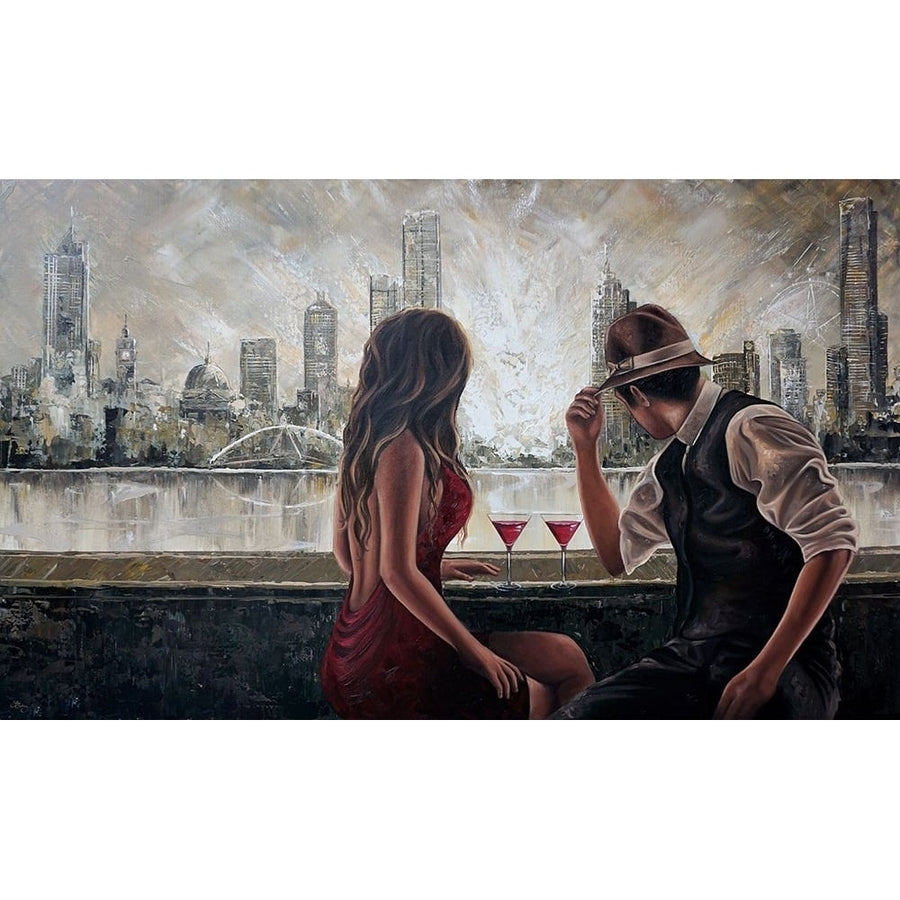 Drinks By the Yarra Poster Print - Isabella Karolewicz-VARPDXIKS146 Image 1