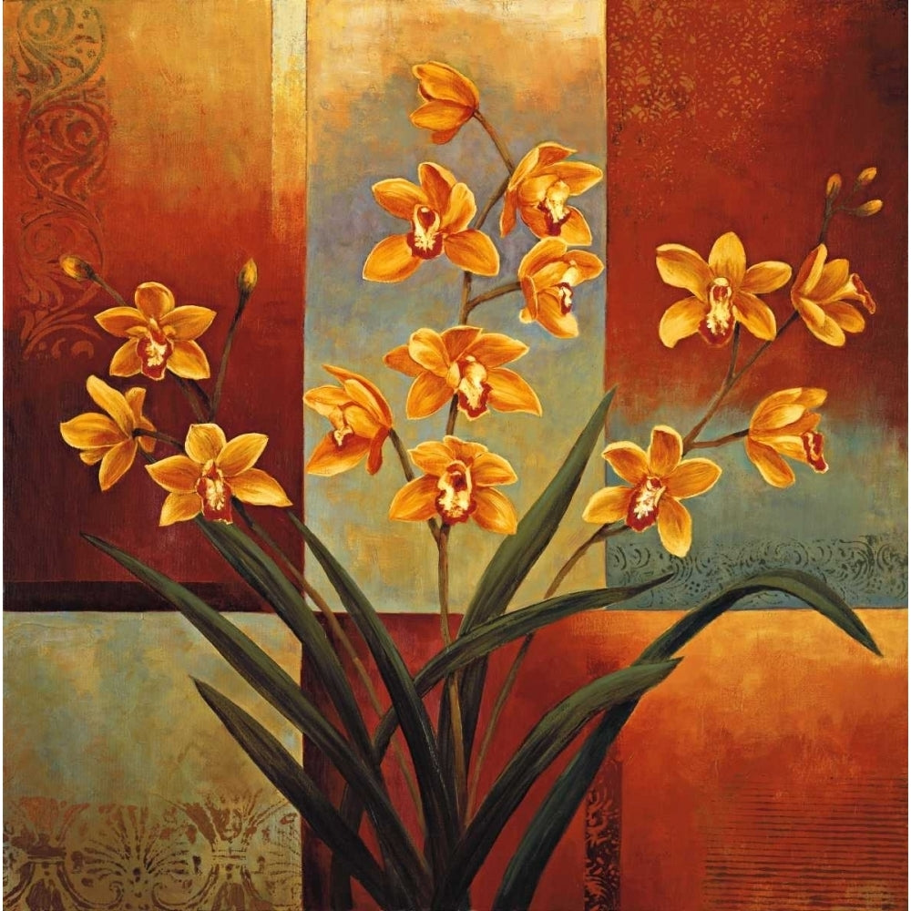 Orange Orchid Poster Print by Jill Deveraux-VARPDXILD4462 Image 1