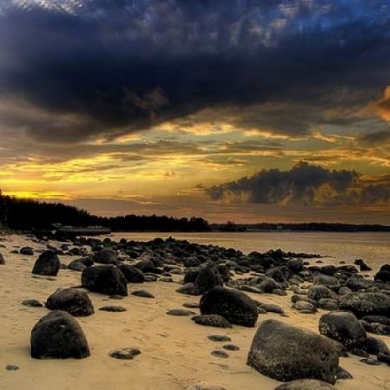 Rocks on Beach Poster Print by PhotoINC Studio-VARPDXIN31396 Image 2