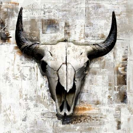 White Cowskull Poster Print by GraphINC-VARPDXIN31489 Image 1