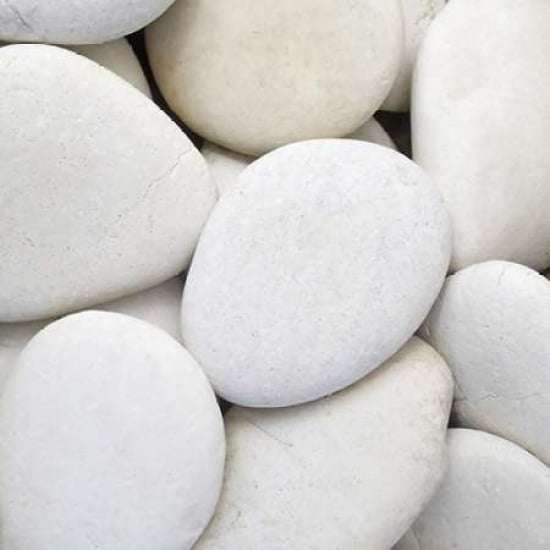 White Pebbles Poster Print by PhotoINC Studio-VARPDXIN31687 Image 1